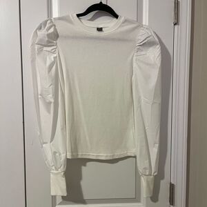 White Puff Sleeve Size: XS